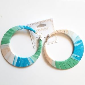 Princess Accessories Big Raffia Hoop Earrings
